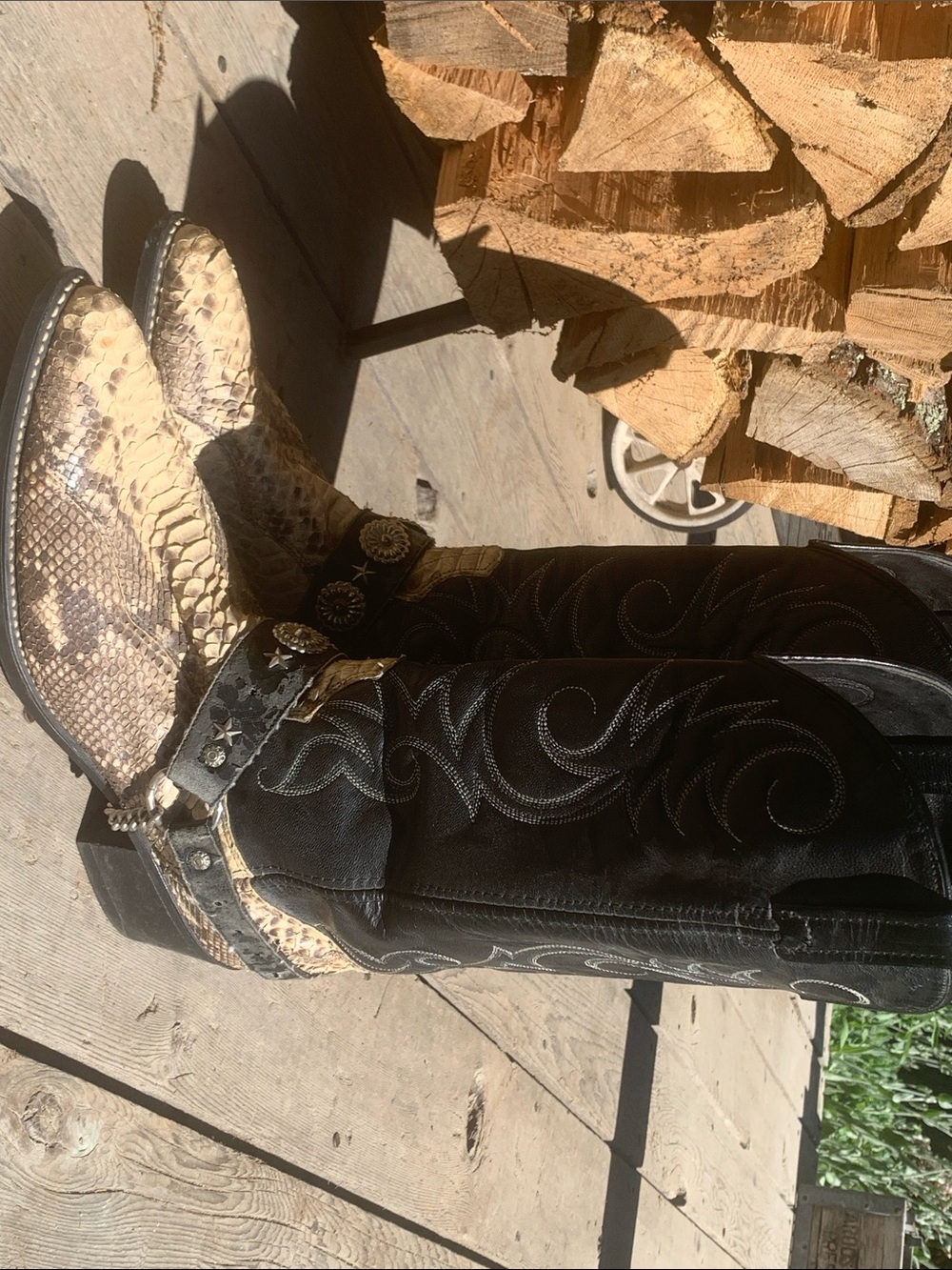 ACME western reptille skin boot python